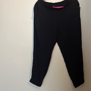 Pull on tapered pants in brushed flannel